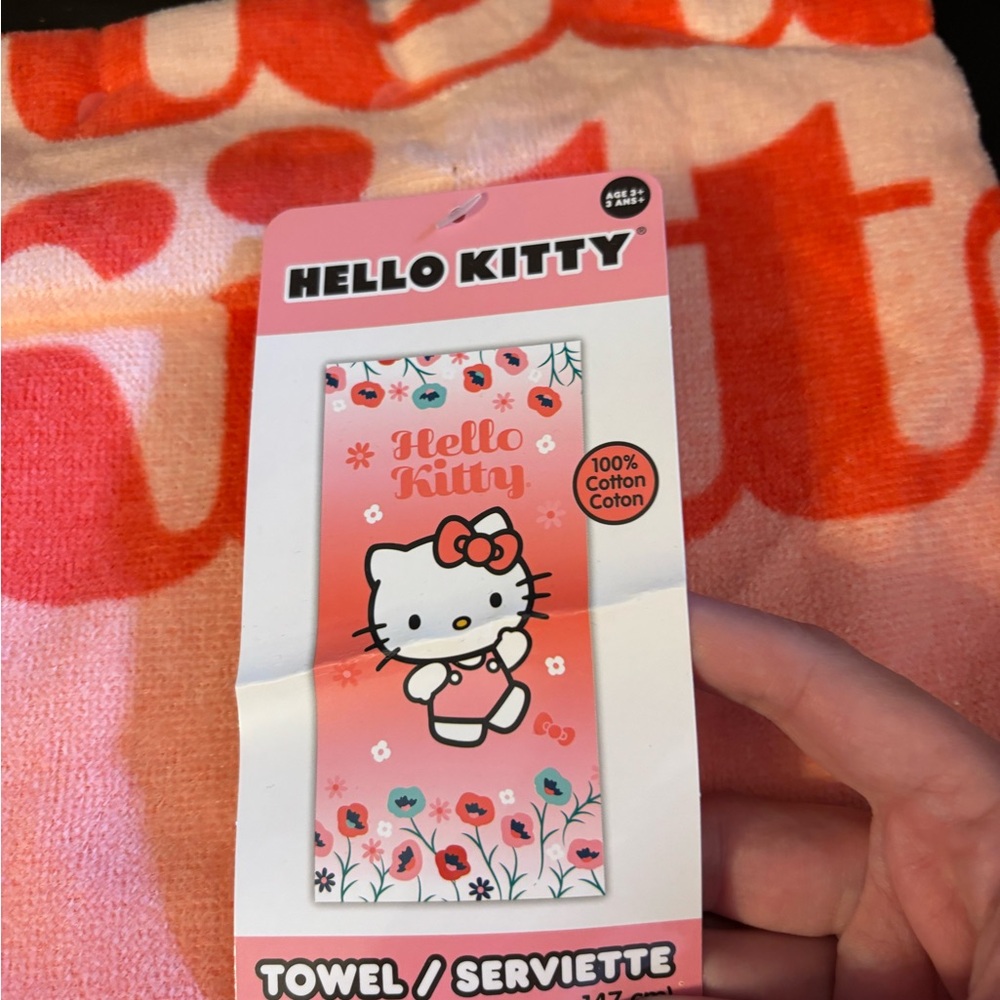 Hello Kitty Pink and Orange Towel